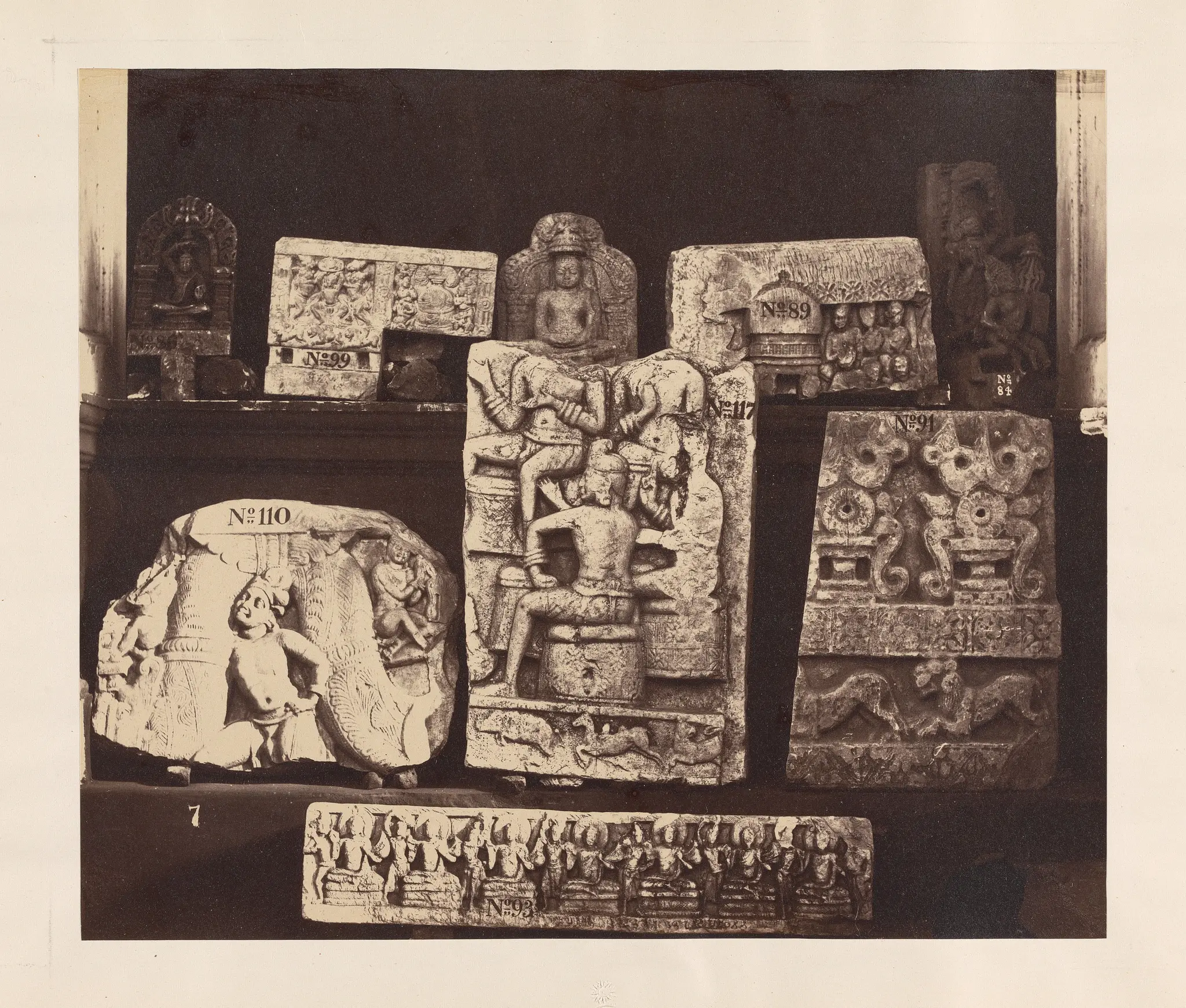 Sculpture from Elliot Marble Group, India, plate 30 by Linnaeus Tripe, 1822–1902