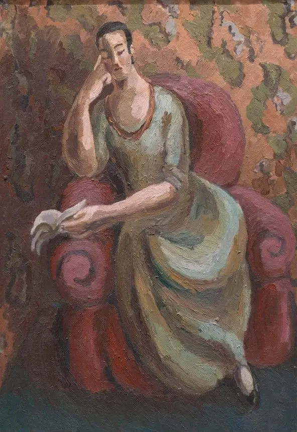 Seated Woman Reading by Duncan Grant, 1885–1978