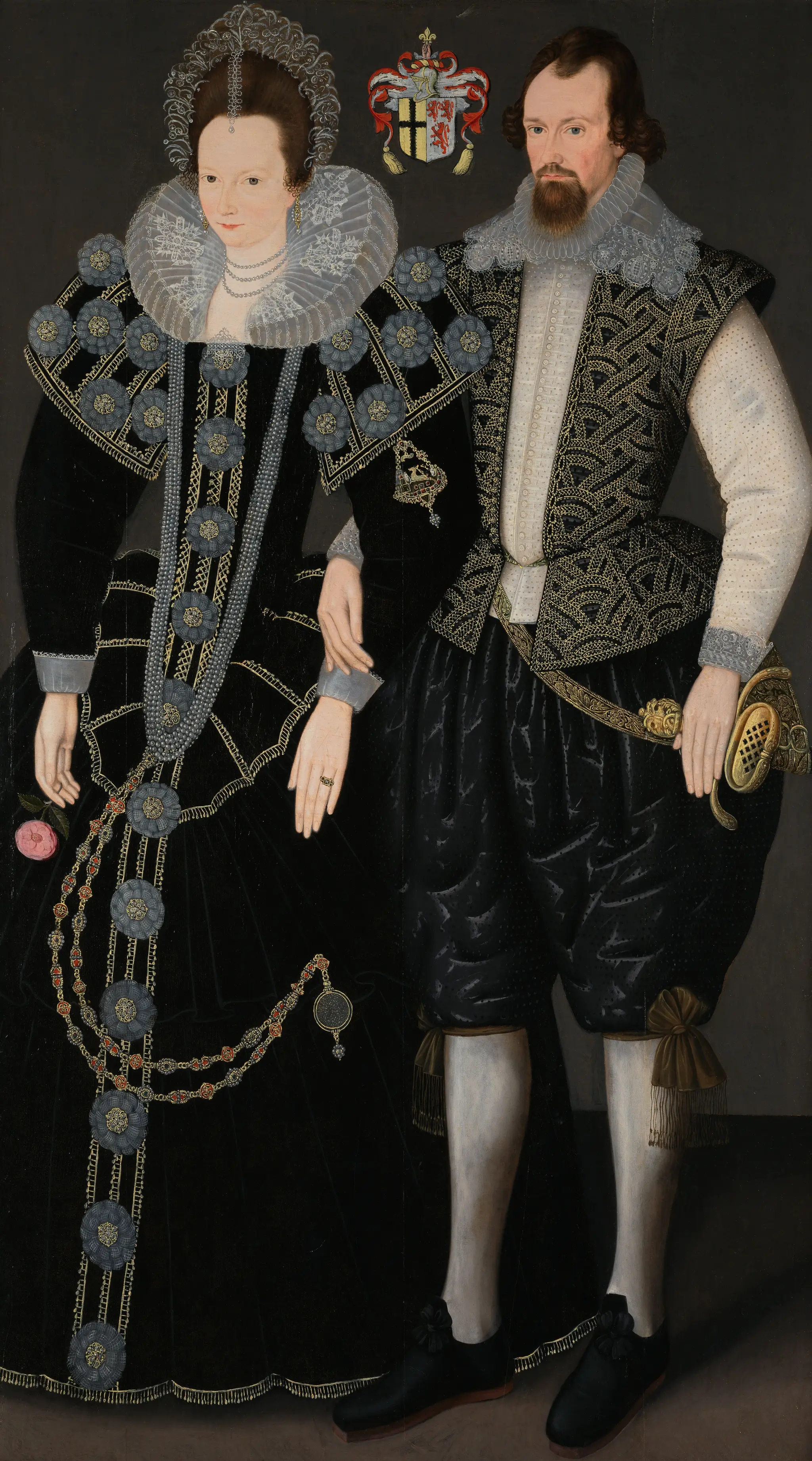 Sir Reginald Mohun and Dorothy Mohun (née Chudleigh) by unknown artist