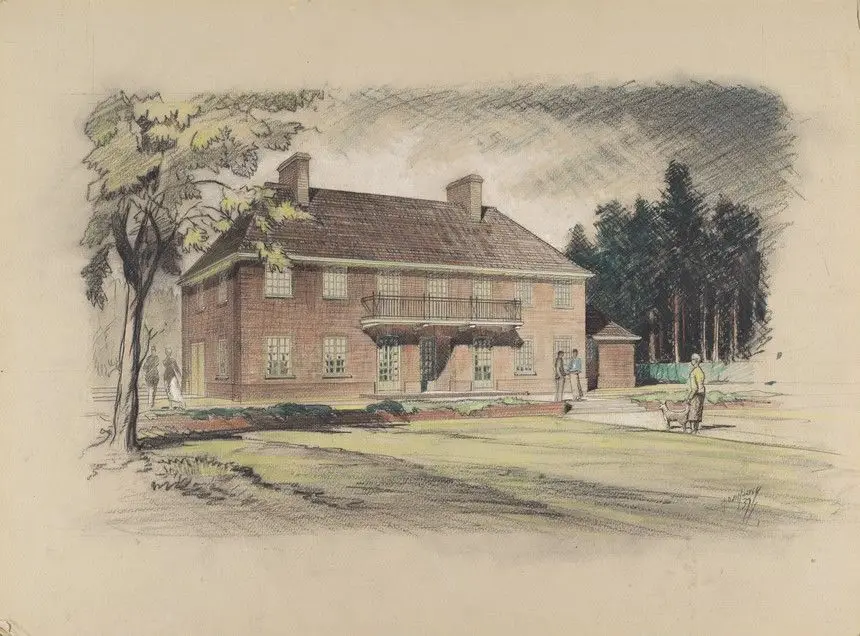House at Padworth by J. D. M. Harvey, 1895–1978