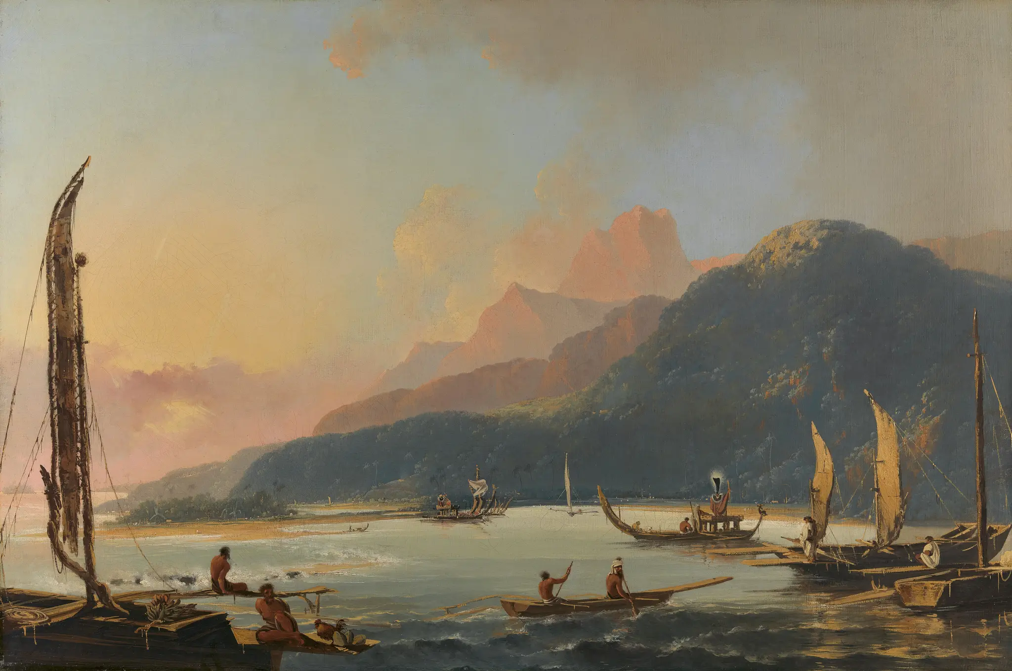 A View of Matavai Bay in the Island of Otaheite [Tahiti] by William Hodges, 1744–1797