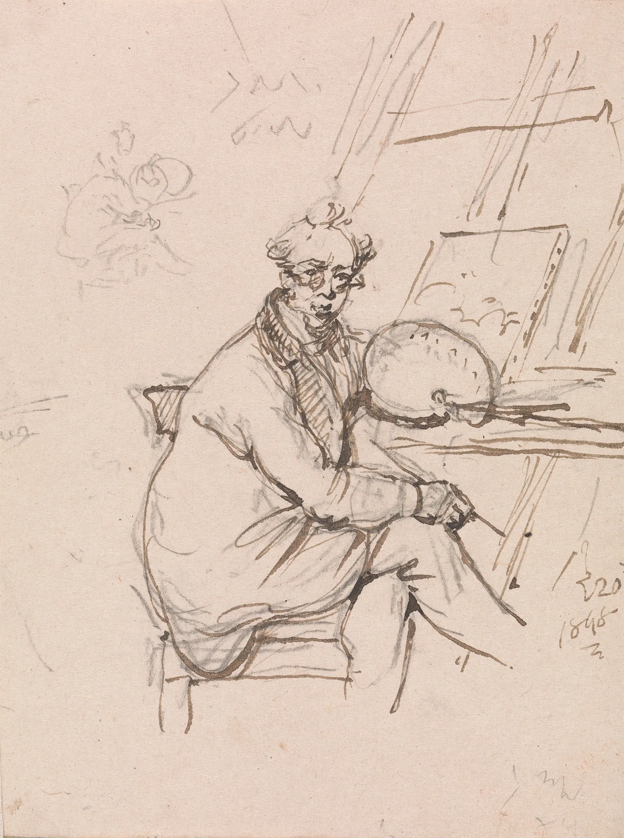 Self-portrait by George Chinnery, 1774–1852