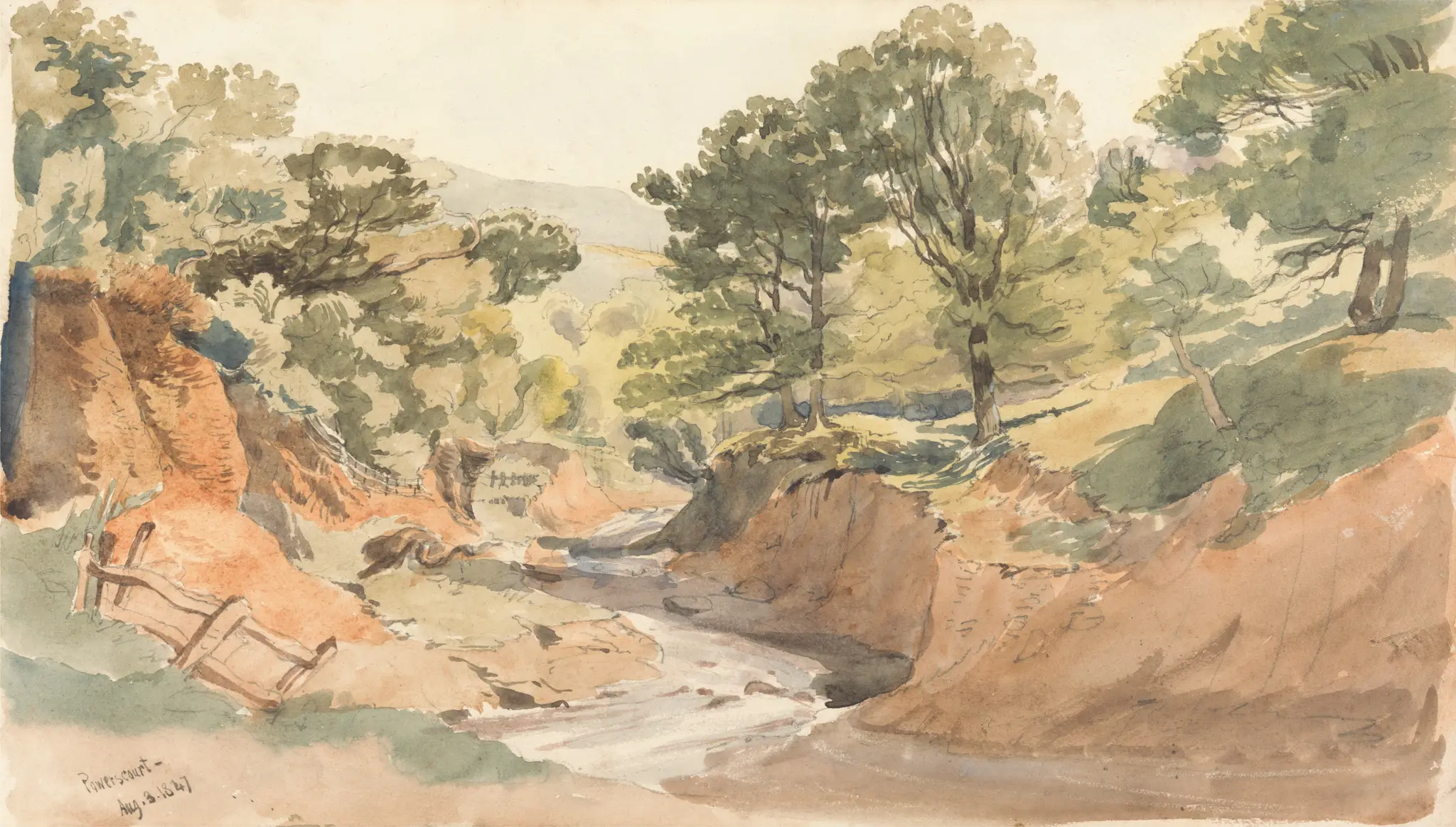 Landscape View at Powerscourt by Thomas Creswick, 1811–1869