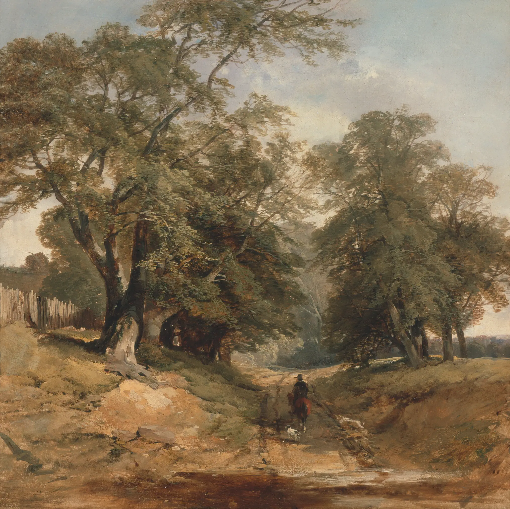 A Landscape with a Horseman by John Middleton, 1826–1856