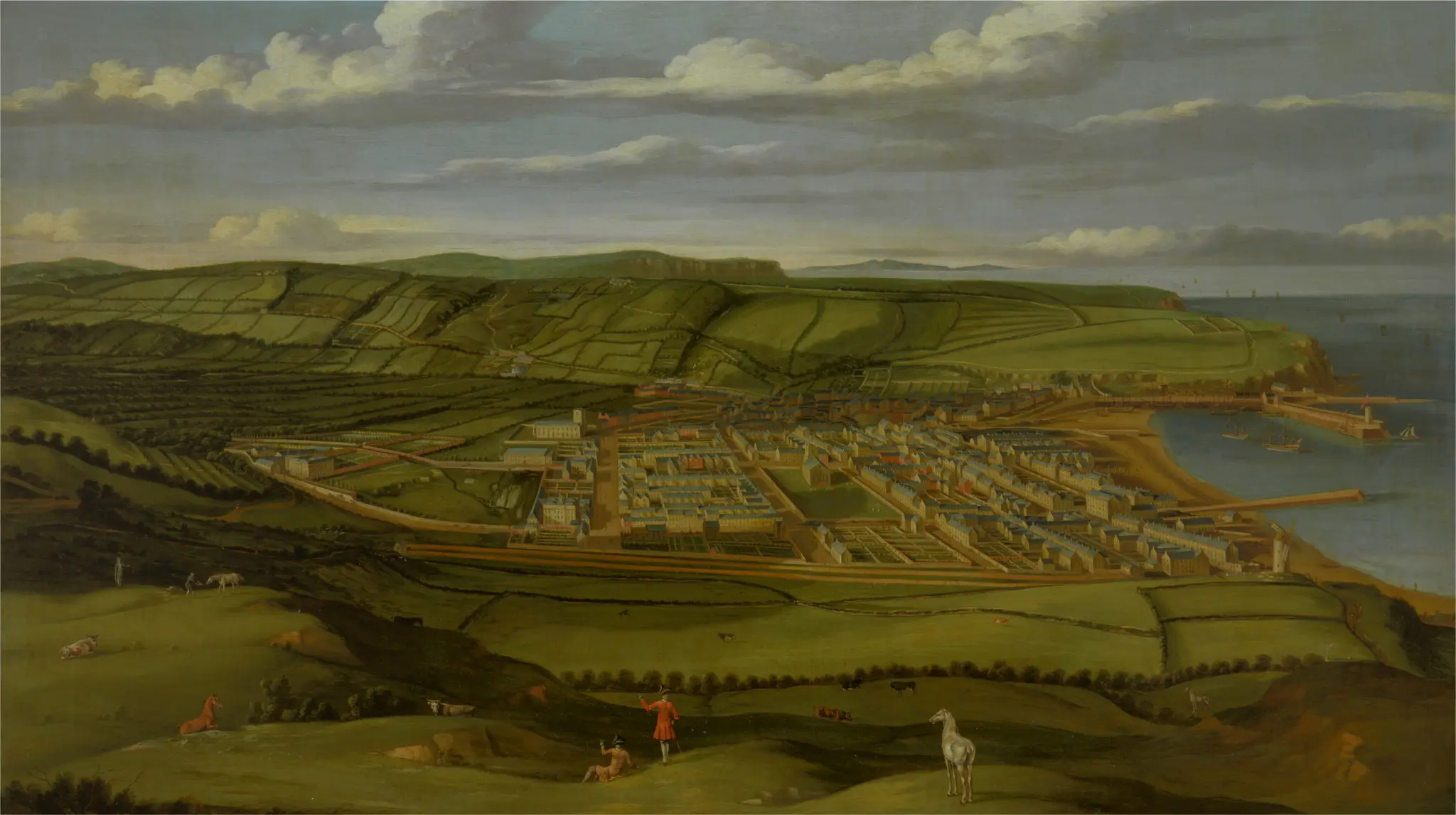 Whitehaven, Cumbria, Showing Flatt Hall by Matthias Read, 1669–1747
