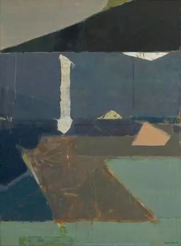 Night Lake by Artist: Okada Kenzo