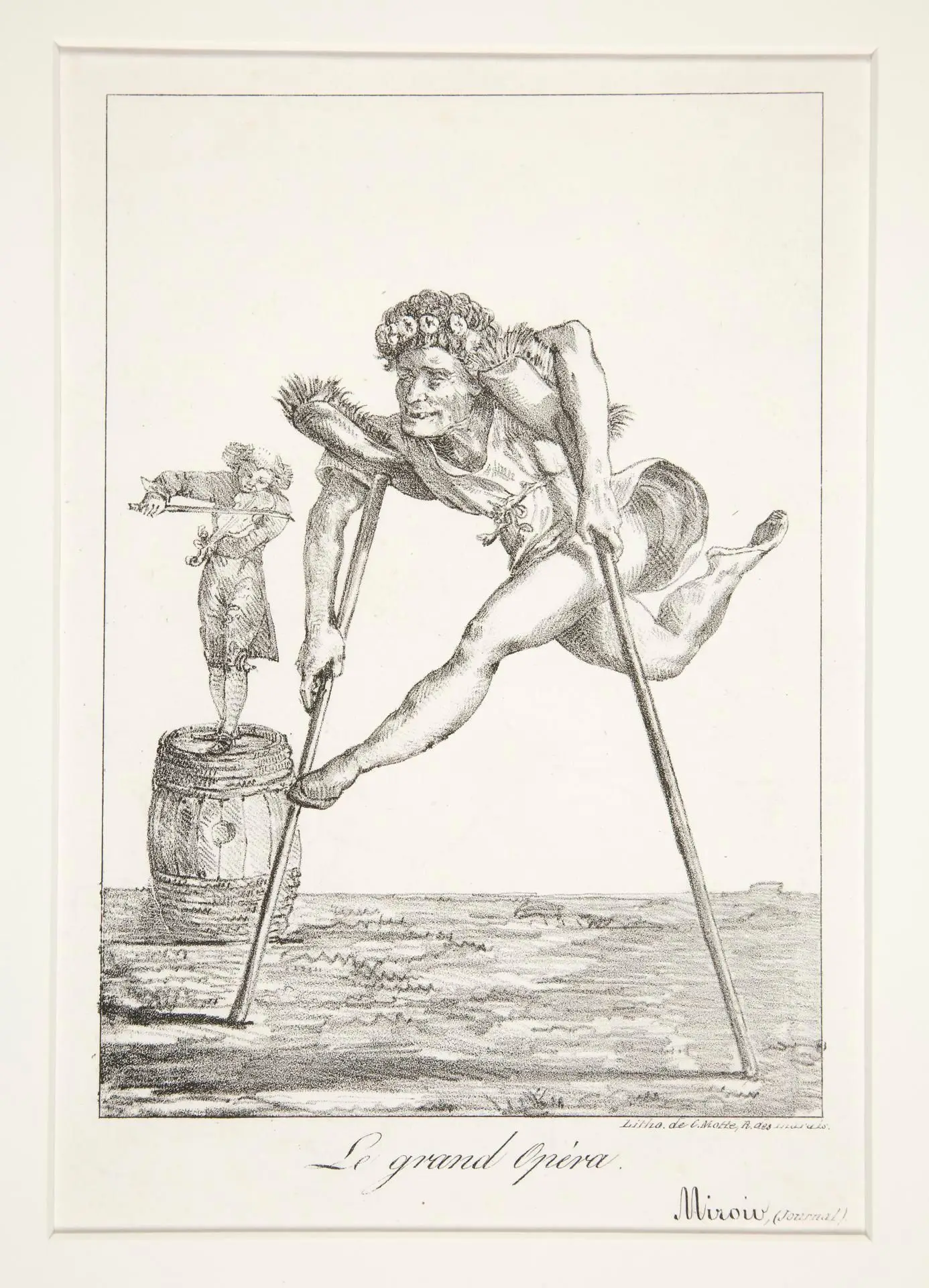 Le Grand Opéra by Lithographer: Charles Étienne Pierre Motte