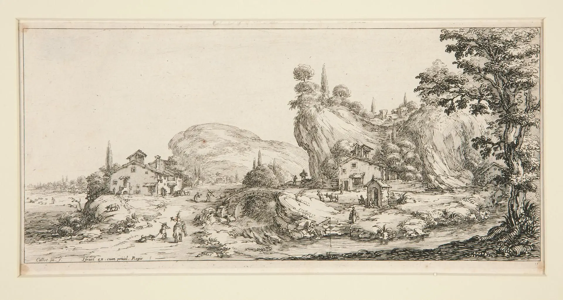 Landscape #6 from Landscapes for Giovanni de Medici by Artist: Jacques Callot
