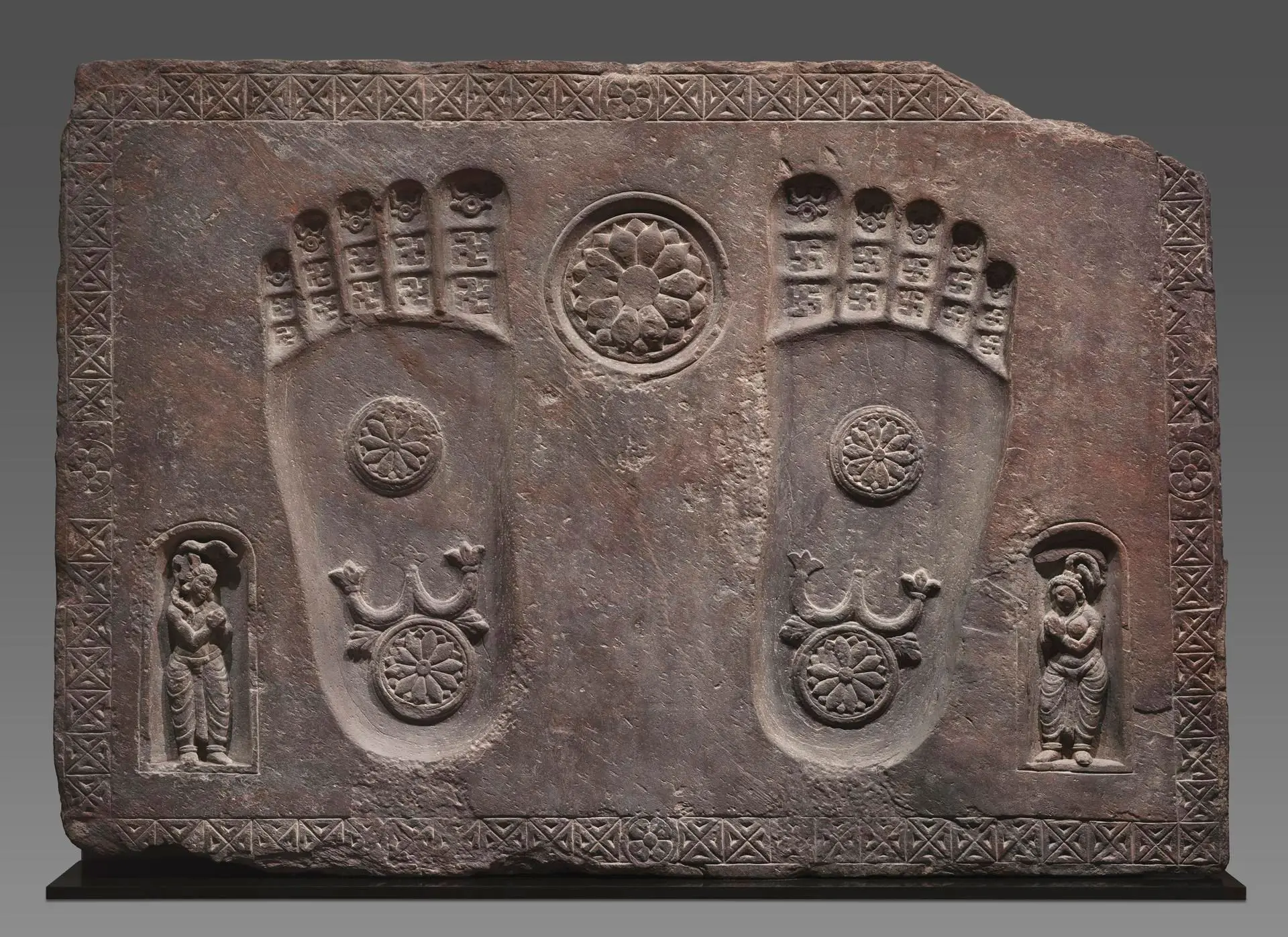 Footprints of the Buddha (Buddhapada) by Artist: Unknown
