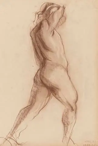 Untitled [Nude figure study] by Artist: Eero Saarinen