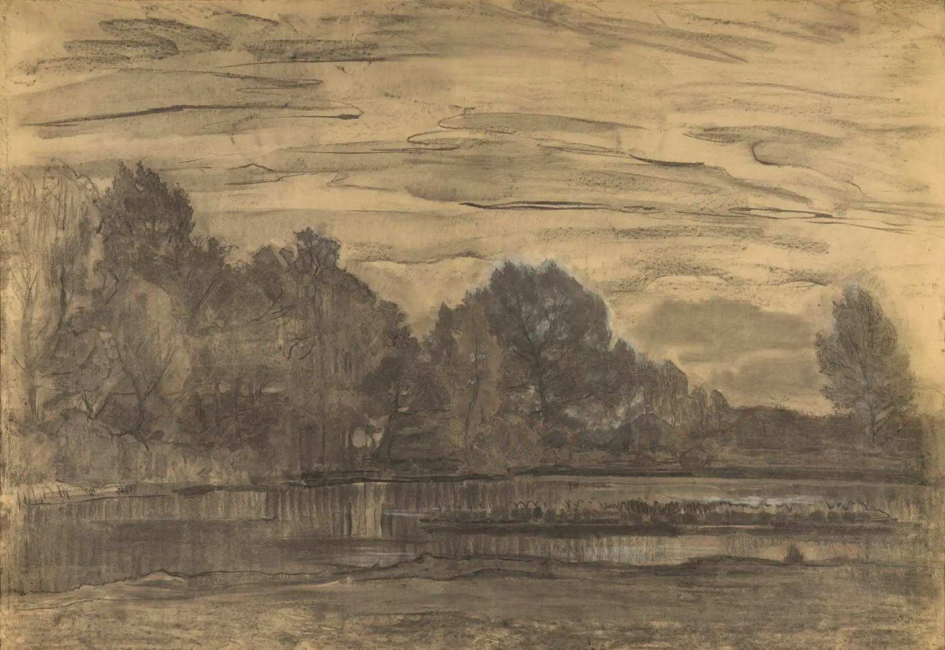 Fen near Saasveld by Artist: Piet Mondrian