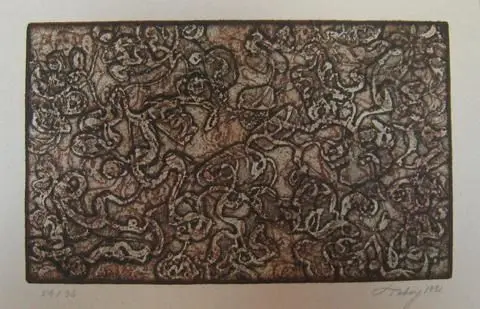 Thanksgiving Leaf by Artist: Mark Tobey