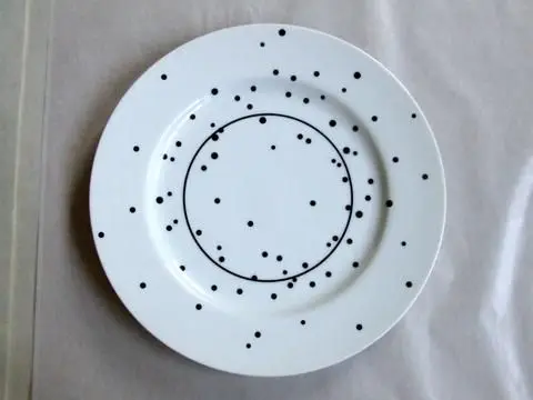 Two-Piece Place Setting, "Vegas" Pattern by Designer: Robert Venturi