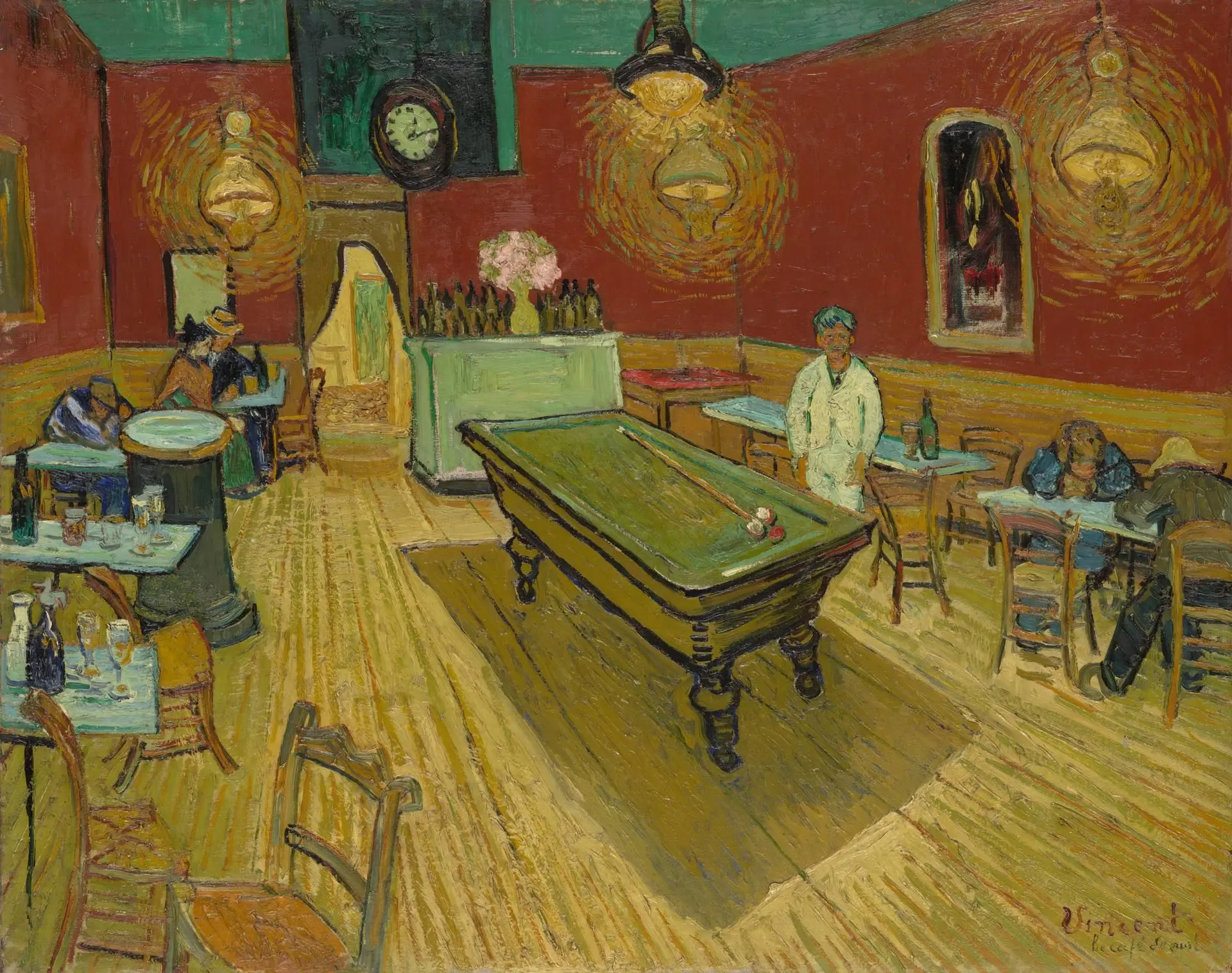 Le café de nuit (The Night Café) by Artist: Vincent van Gogh