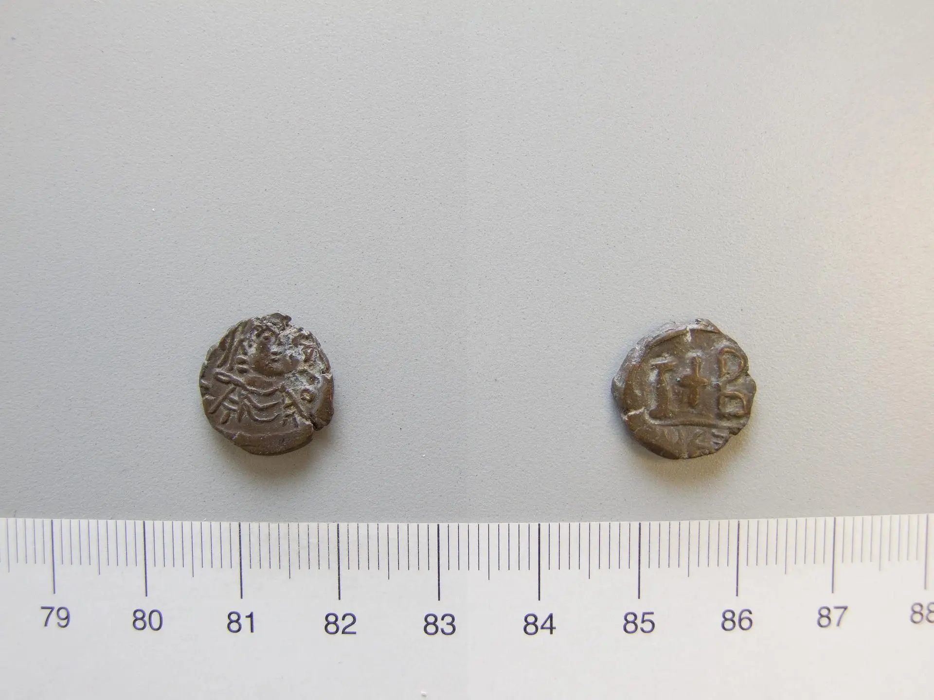 Dodecanummium of Phocas, Byzantine Emperor from Alexandria by Artist: Unknown//Mint: Alexandria (Egypt)//Ruler: Phocas, Byzantine Emperor, 547–610, ruled 602–610