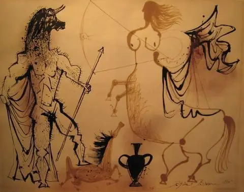 Minotaur and Centaur by Artist: Byron Browne