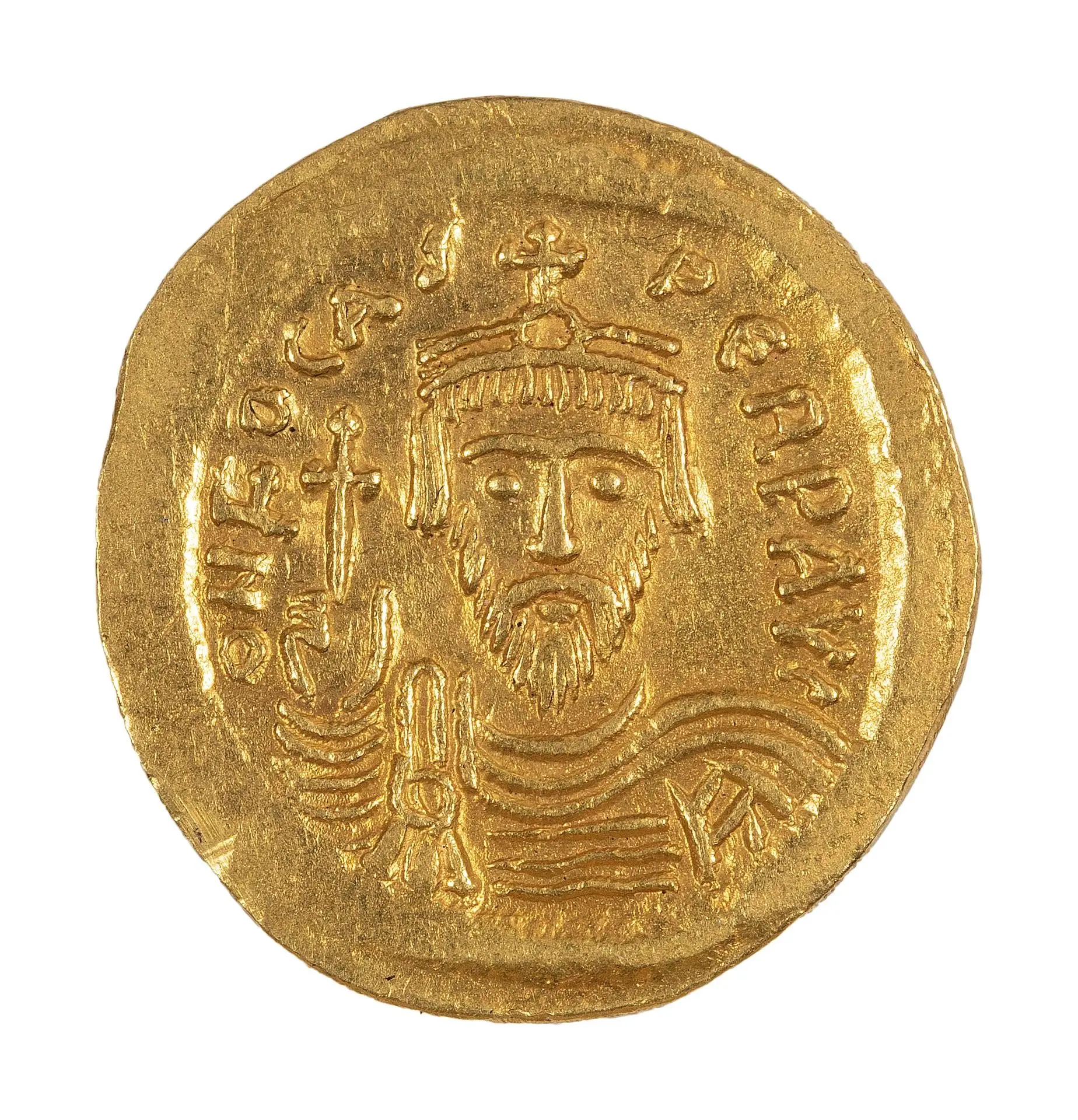 Solidus of Phocas, Byzantine Emperor from Unknown by Mint: Constantinople (Thrace)//Ruler: Phocas, Byzantine Emperor, 547–610, ruled 602–610