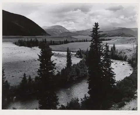 A Bend in the River from Rio Grande by Artist: Laura Gilpin