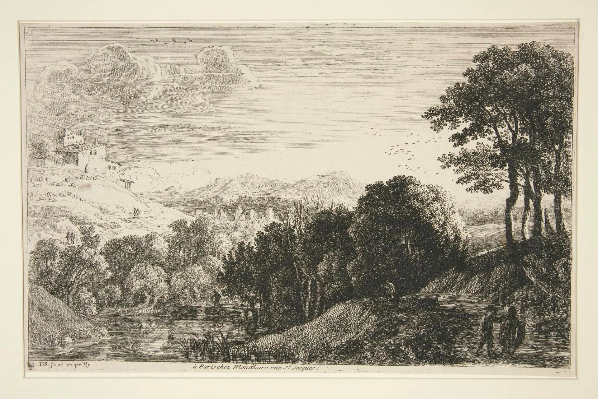 Landscape with Sunset, from the series Hill Landscapes by Artist: Herman van Swanevelt