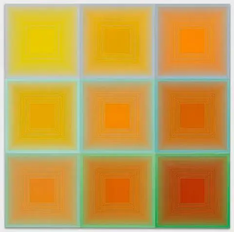 Spectral Nine by Artist: Richard J. Anuszkiewicz