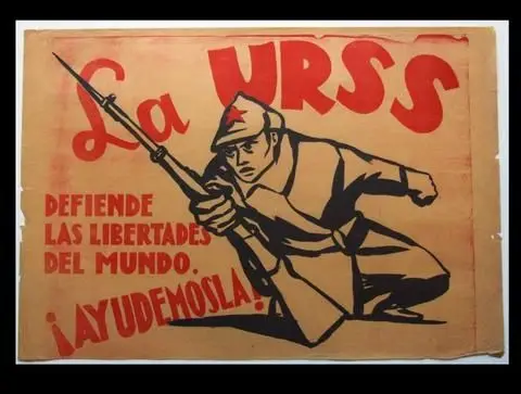 La URSS defiende las libertades del mundo. ¡Ayudémosla! (The USSR Defends the Freedom of the World. Let Us Help Them!) by Artist: Alfredo Zalce