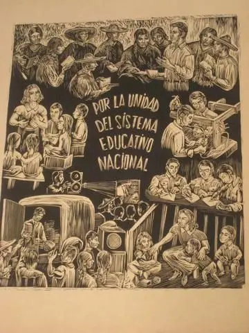 Por la unidad del sistema educativo nacional (For the Unity of the National Education System) by Artist: Alfredo Zalce