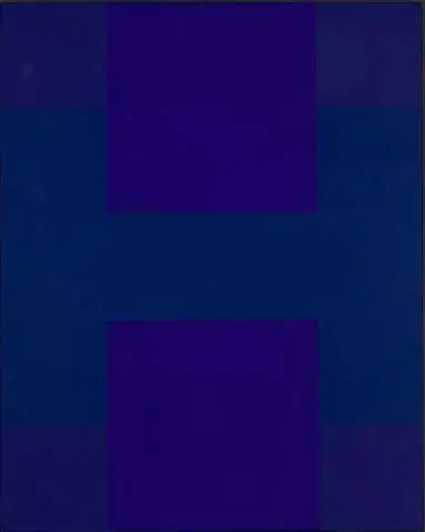 Blue Abstract by Artist: Ad Reinhardt