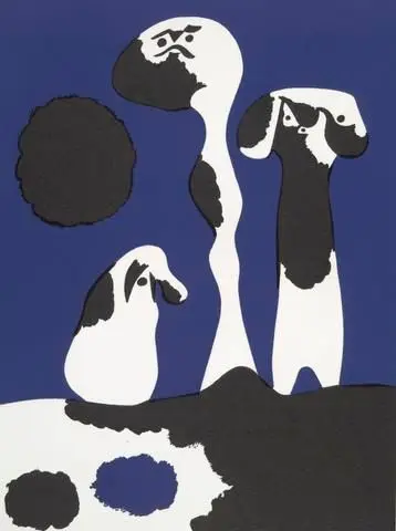 Three Personages by Artist: Joan Miró