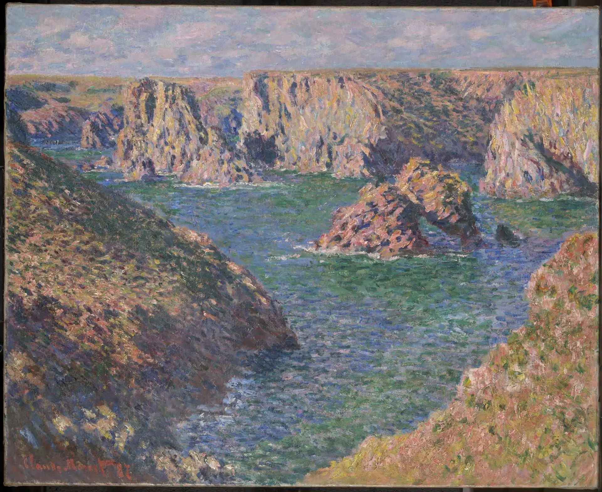 Port-Domois, Belle-Isle by Artist: Claude Monet