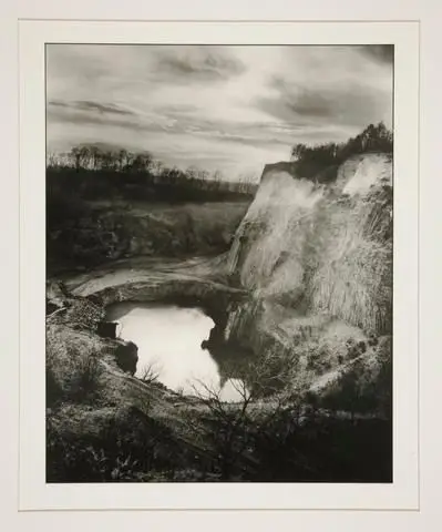 Stonequarry in the Siebengebirge, from the portfolio Rhineland Landscapes by August Sander by Artist: August Sander