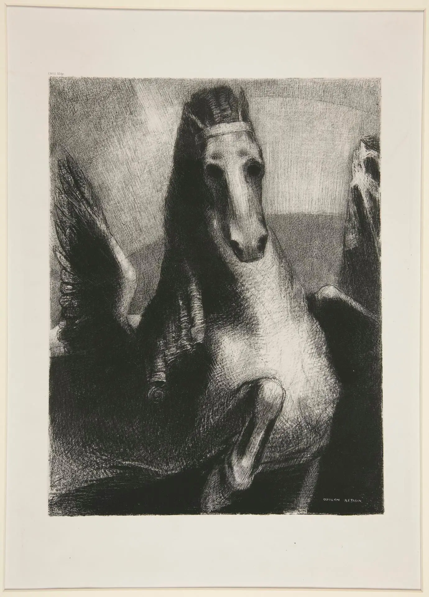 L'Aile (The Wing) by Artist: Odilon Redon