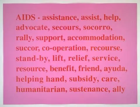 AIDS by Artist: Kay Rosen