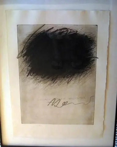 T (from portfolio Uberdeckungen, with black crayon additions) by Artist: Arnulf Rainer