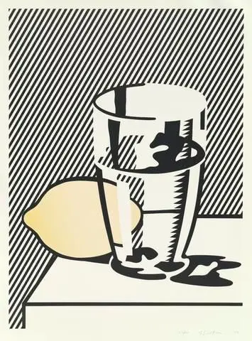 Still Life with Lemon [from the Meyer Shapiro portfolio] by Artist: Roy Lichtenstein