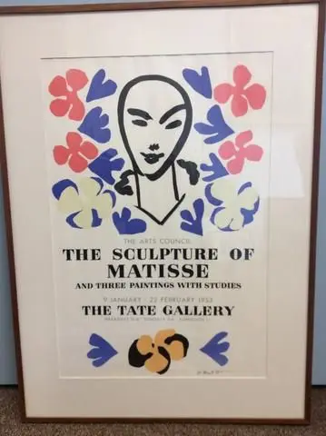 Poster for an Arts Council Exhibition, The Sculpture of Matisse, And Three Paintings with Studies, 9 January - 22 February 1953, The Tate Gallery by Artist: Henri Matisse