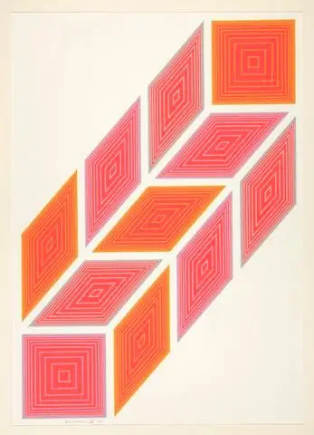 New York City Opera, from the portfolio Seven Serigraphs by Seven Artists by Artist: Richard J. Anuszkiewicz