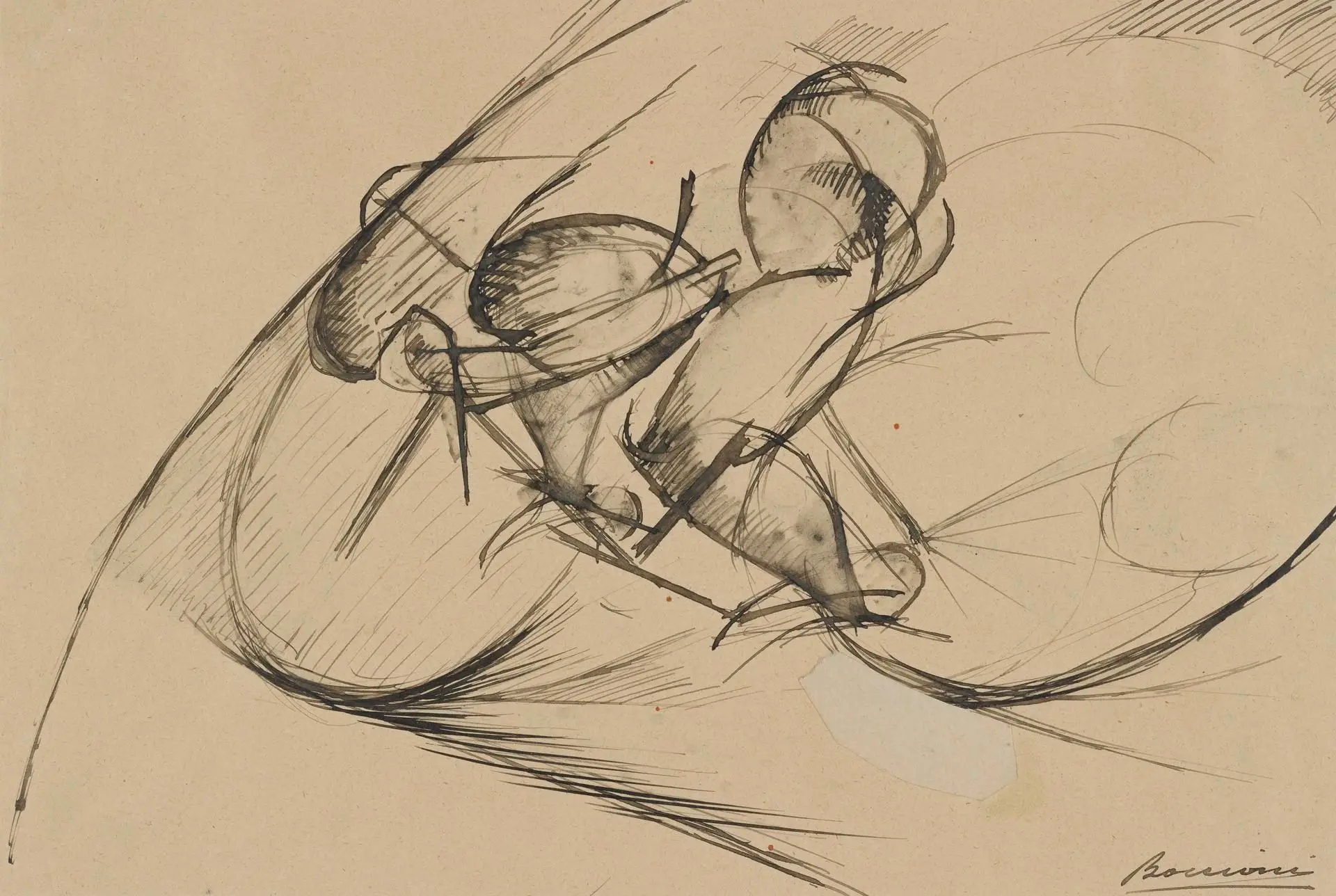 Study II for Dynamism of a Cyclist by Artist: Umberto Boccioni