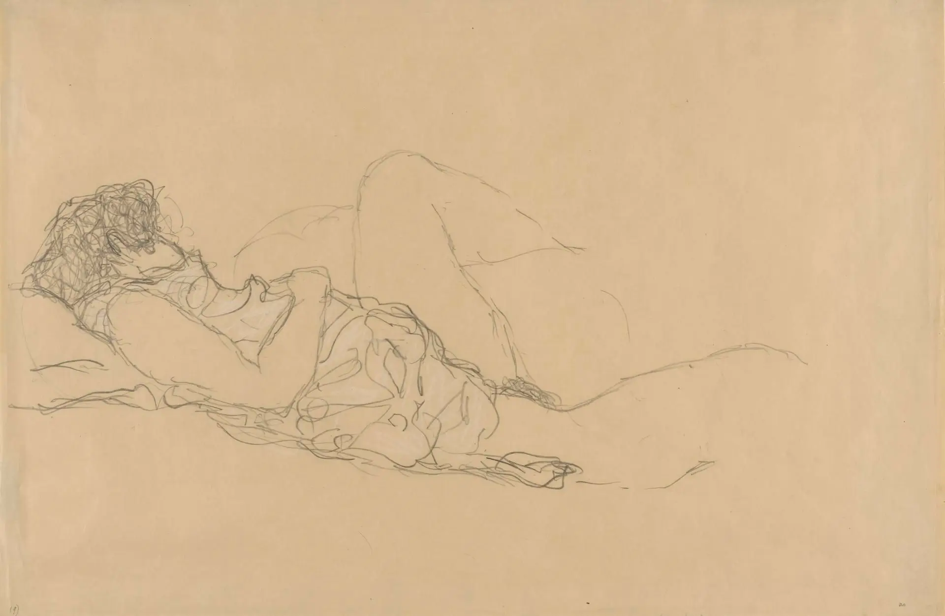Sleeping Woman by Artist: Gustav Klimt