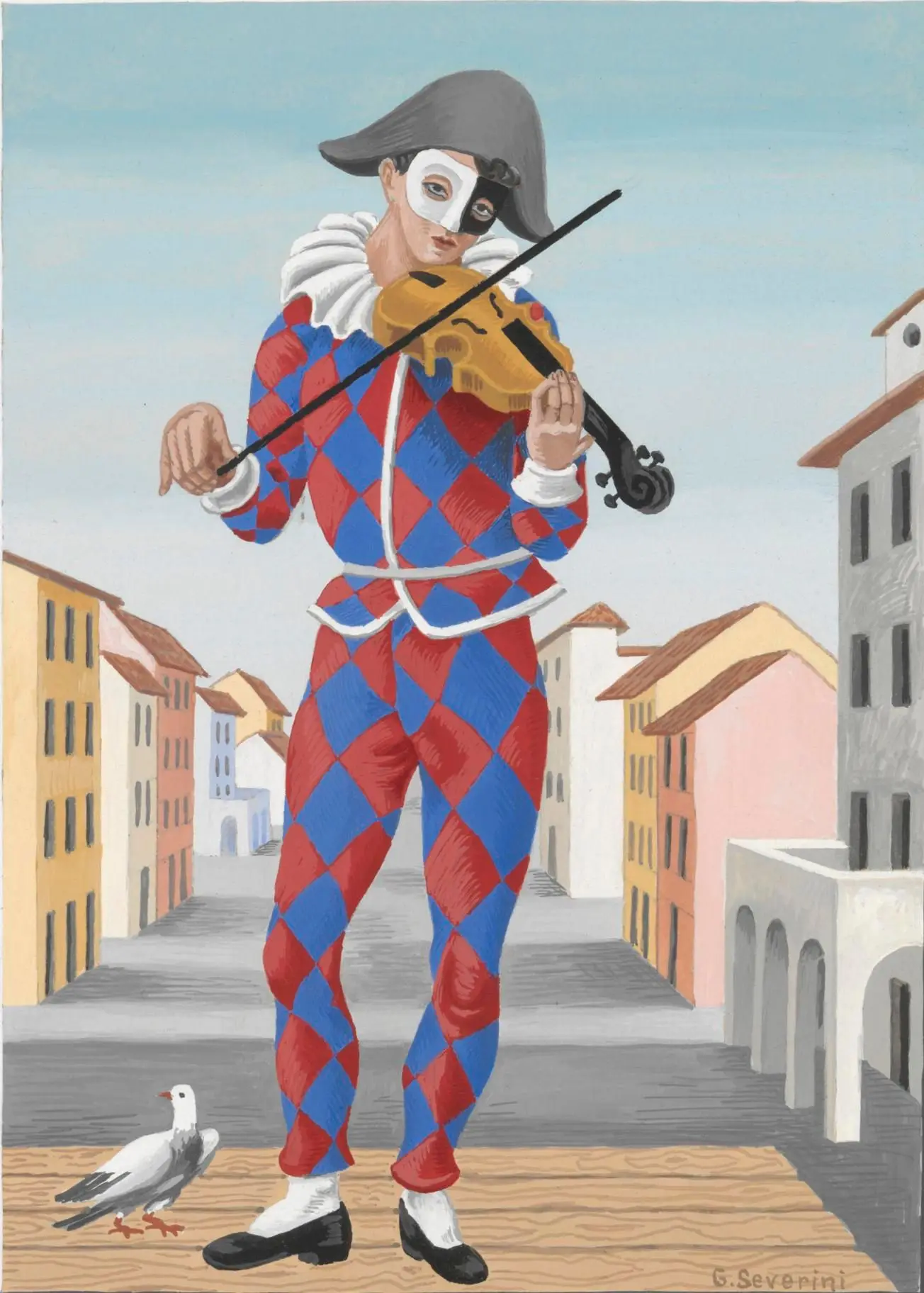 Harlequin by Artist: Gino Severini