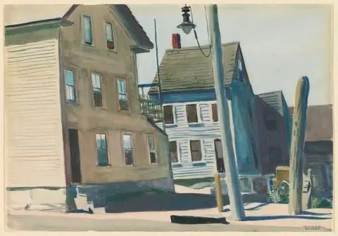 Back Street, Gloucester by Artist: Edward Hopper