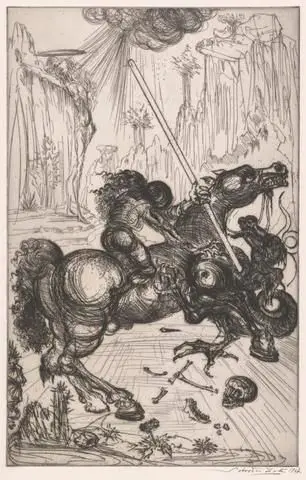 Saint George and the Dragon by Artist: Salvador Dalí