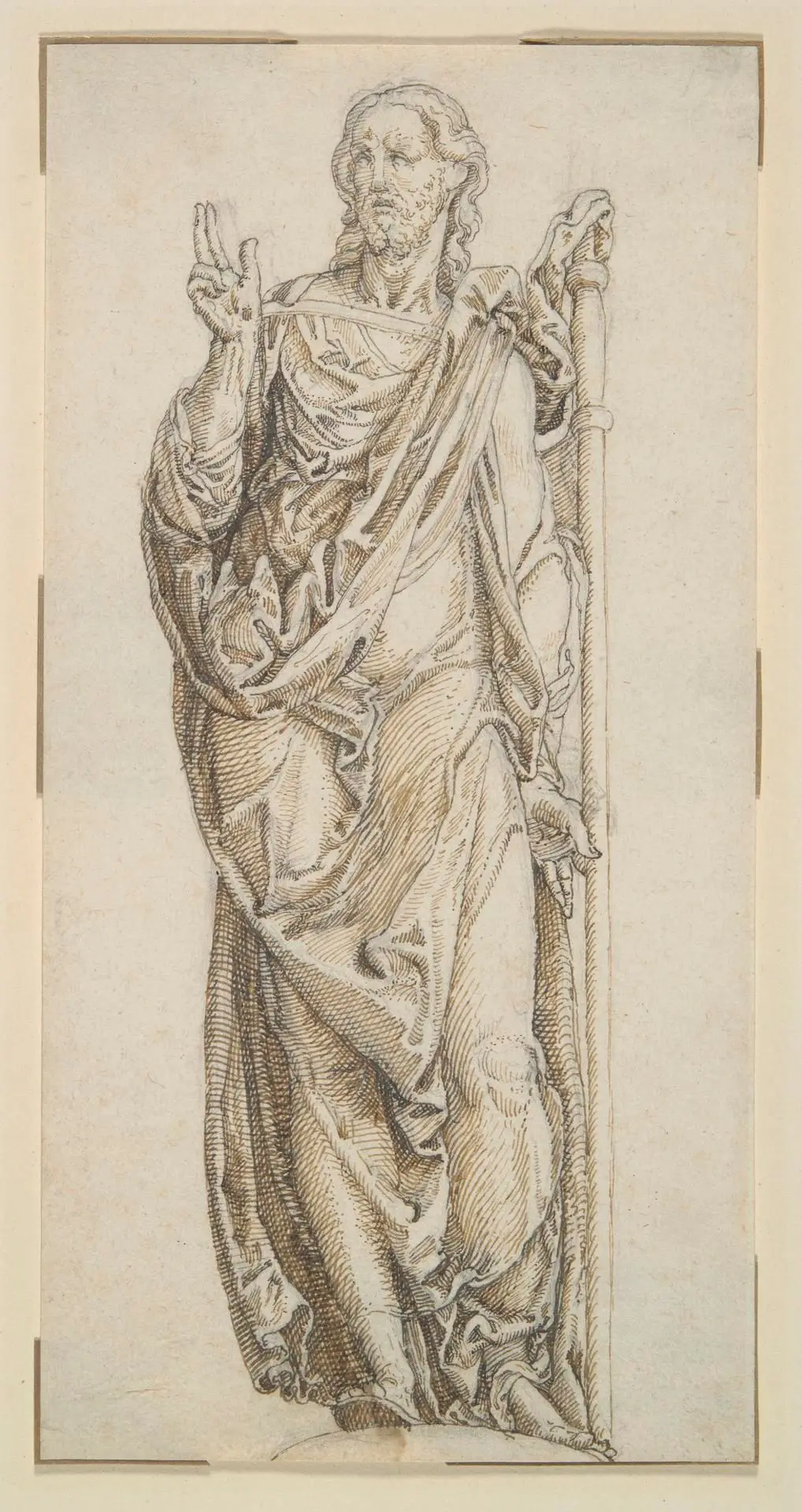 Study for a Draped Figure of Christ by Artist: Unknown//Artist, circle of: Lambert Lombard
