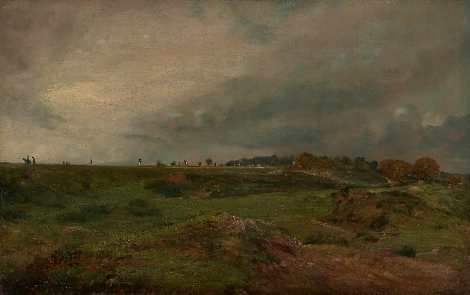 A Road across Hampstead Heath by Artist: John Constable