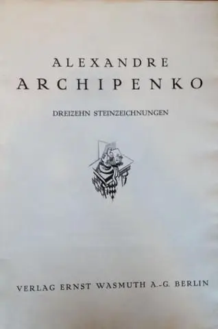 Thirteen Lithographs (Dreizehn Steinzeichnungen) by Artist: Alexander Archipenko