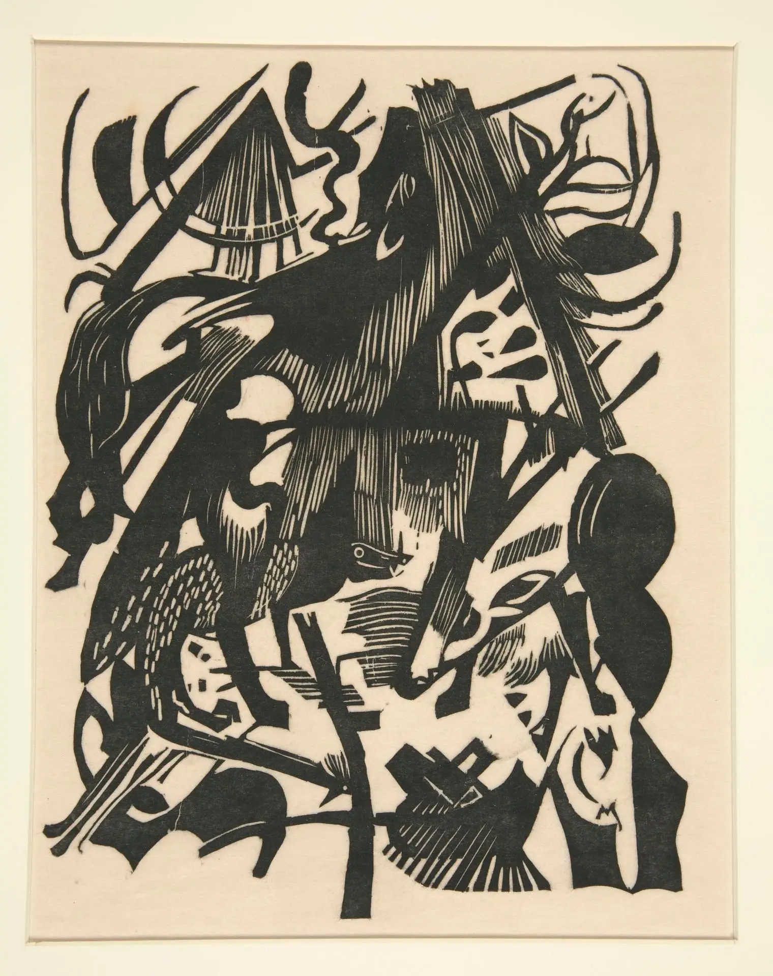 Birth of the Wolves (Geburt der Wolfe) by Artist: Franz Marc