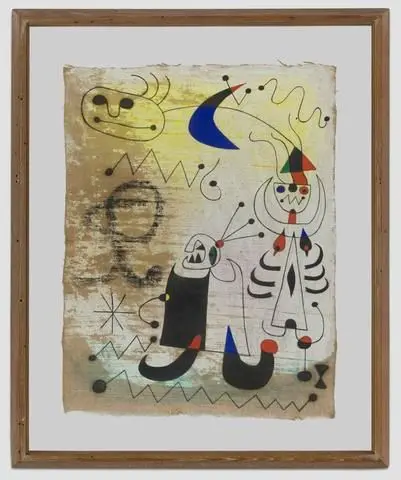 Femmes et oiseau dans la nuit by Artist: Joan Miró