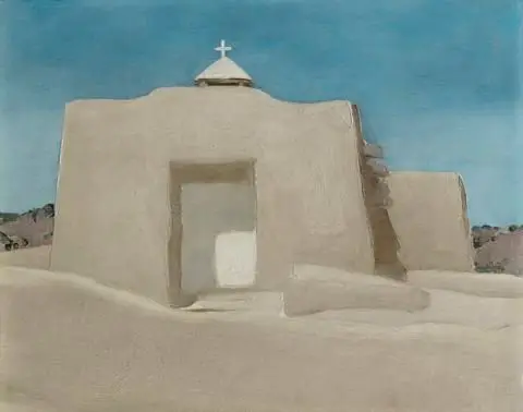 Near Alcalde, New Mexico by Artist: Georgia O'Keeffe