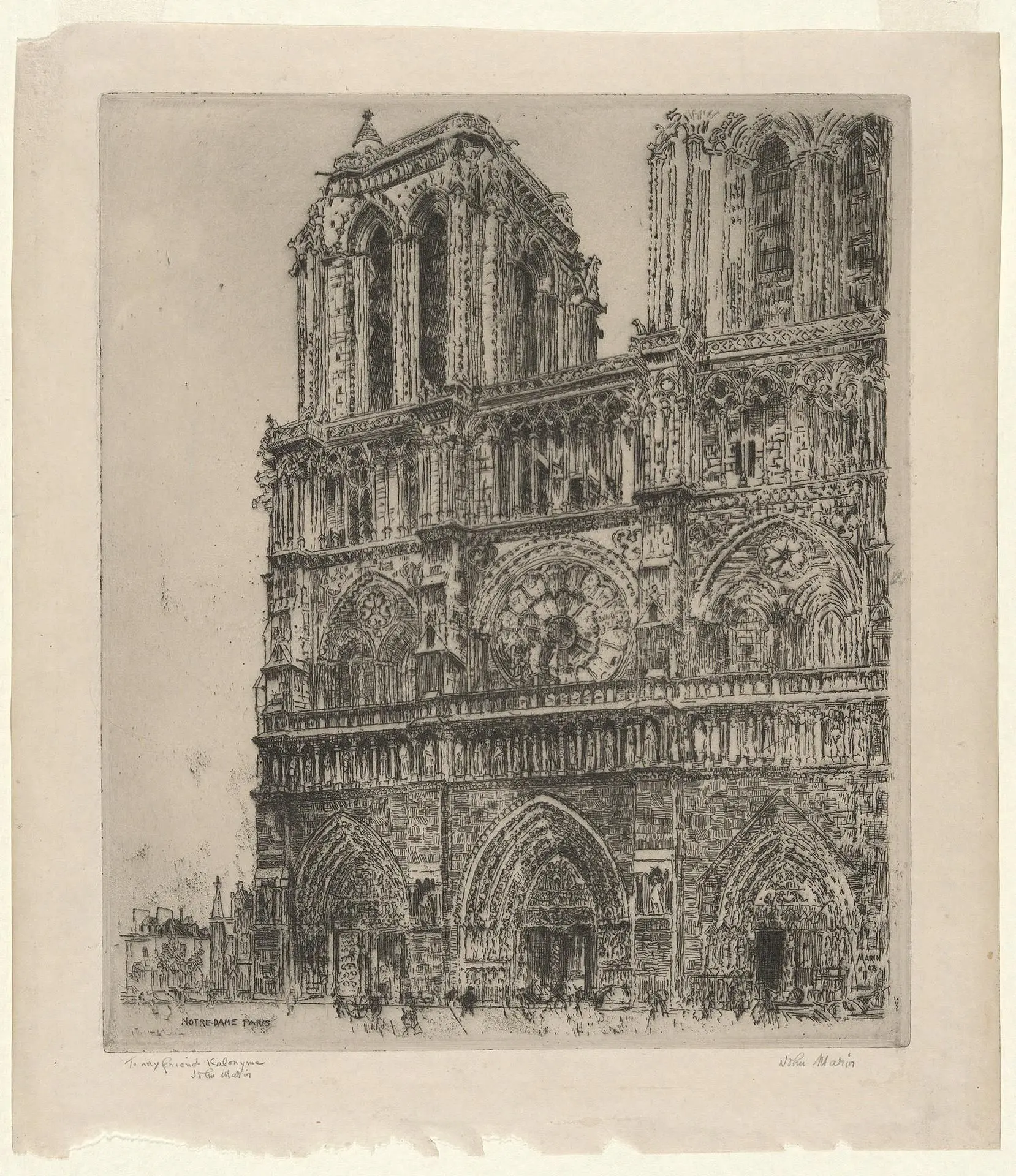 Notre Dame, Paris by Artist: John Marin