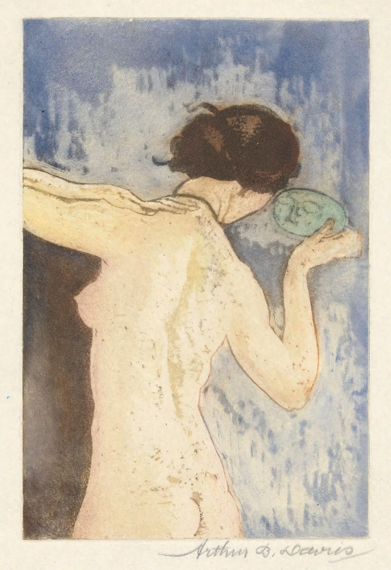 Antique Mirror by Artist: Arthur B. Davies