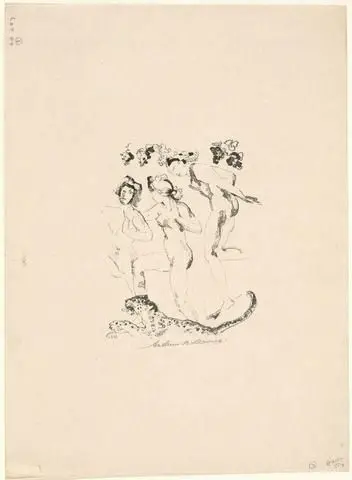 Bacchantes by Artist: Arthur B. Davies